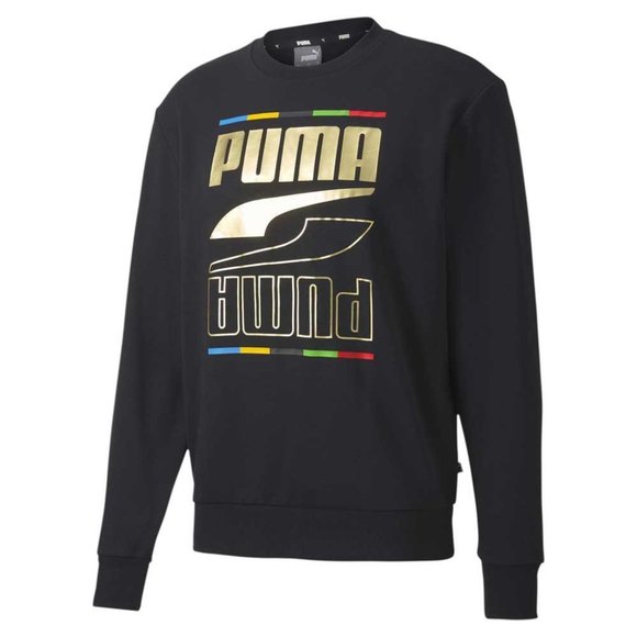 PUMA Mens Rebel Crew 5 Continents Tr Sweatshirt - Picture 3 of 4